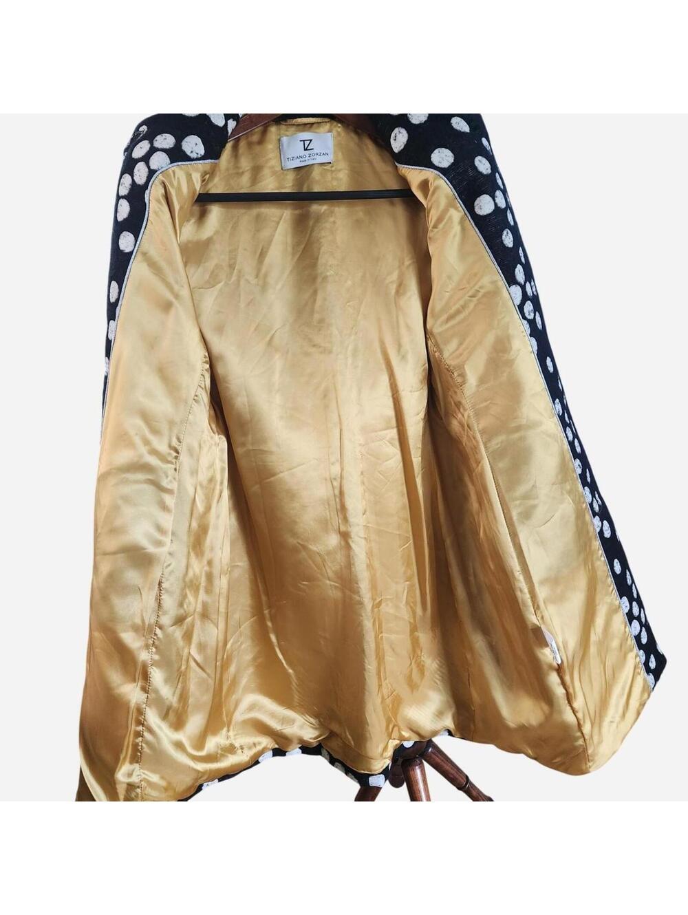 Women's Black and White Coat